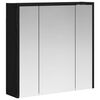 vidaXL Armoire Miroir de Salle de Bain Ch&ecirc;ne noir 63,5 x 16 x 62,5 cm