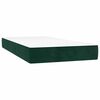 vidaXL Sommier &agrave; lattes de lit avec matelas Vert fonc&eacute; 90x190 cm