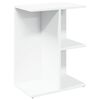 vidaXL Table de chevet blanc 46,5x29x61 cm bois d&rsquo;ing&eacute;nierie