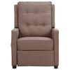 vidaXL Fauteuil inclinable Taupe Tissu