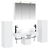 vidaXL Ensemble de mobilier de salle de bain Montage mural 6 pcs Blanc