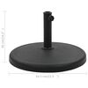 vidaXL Socle rond de parasol Polyr&eacute;sine 19 kg Noir