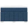 vidaXL Sommier &agrave; lattes de lit avec matelas bleu 120x190 cm tissu
