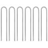 vidaXL Piquets de tente 6 pcs en forme de U 30 cm &Oslash;8,5mm acier galvanis&eacute;