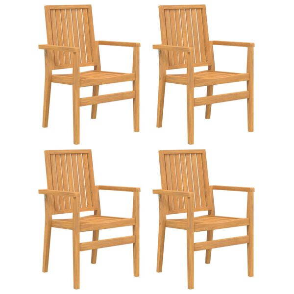 vidaXL Ensemble &agrave; manger de jardin 5pcs Bois de teck massif