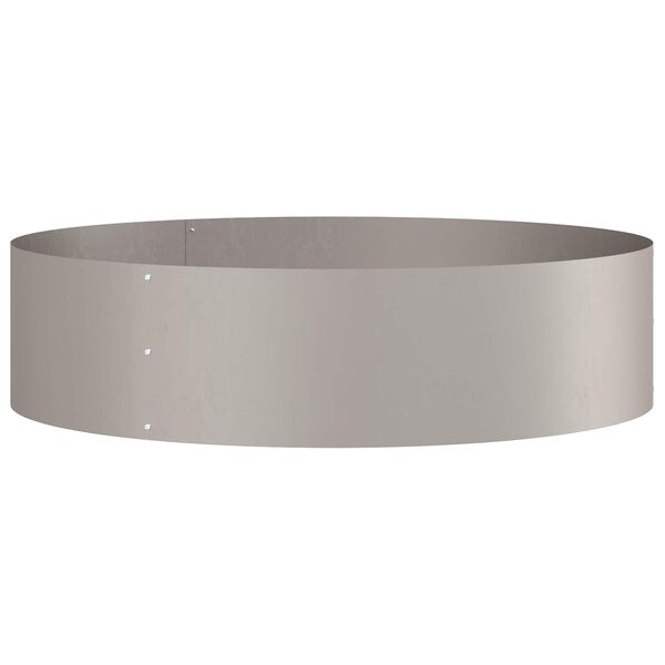 vidaXL Anneau de jardini&egrave;re Marron 80 x 80 x 20 cm Acier patin&eacute;