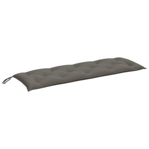 vidaXL Coussin de banc de jardin gris fonc&eacute; m&eacute;lang&eacute; 150x50x7 cm tissu