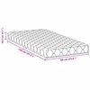 vidaXL Matelas Blanc 60 x 120 cm Tissu jacquard