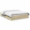 vidaXL Cadre de lit avec tiroirs sans matelas ch&ecirc;ne sonoma 140x200 cm