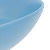 vidaXL Lavabo de salle de bain Céramique Bleu clair Rond