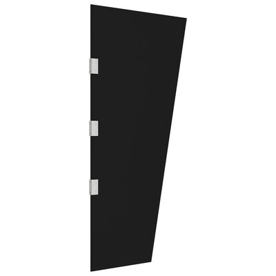 vidaXL Panneau latéral d'auvent de porte Noir 50x100 cm Verre trempé