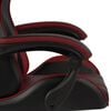 vidaXL Fauteuil de jeux vid&eacute;o et repose-pied Noir/bordeaux Similicuir