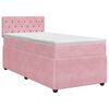 vidaXL Lit boxspring avec matelas Rose 80 x 200 cm Velours