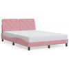 vidaXL Cadre de lit sans matelas rose 120x200 cm velours