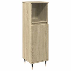 vidaXL Armoire salle de bain ch&ecirc;ne sonoma 30x30x100 cm