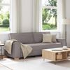 vidaXL Canap&eacute; 3 places Taupe 180 cm Tissu