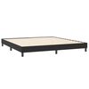 vidaXL Sommier &agrave; lattes de lit avec matelas noir 180x220 cm velours