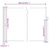 vidaXL Auvent lat&eacute;ral r&eacute;tractable anthracite 180x600 cm
