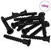 vidaXL Vis &agrave; t&ecirc;te de capuchon &agrave; douille 3072 pi&egrave;ces Noir 7 x 40 mm Fer