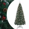vidaXL Sapin de No&euml;l artificiel articul&eacute; avec boules 400 cm 600 LED