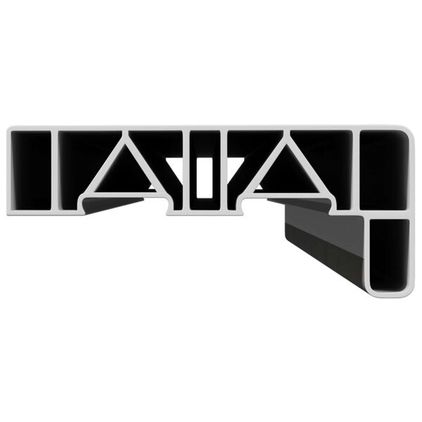 vidaXL Appui de fen&ecirc;tre Texte en marbre -enure 60 x 10 x 4,5 cm PVC