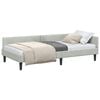 vidaXL Cadre de lit d'angle Gris clair 90 x 200 cm Velours