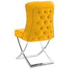 vidaXL Chaise &agrave; manger Jaune moutarde Velours