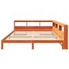 vidaXL Lit biblioth&egrave;que sans matelas cire marron 180x200 cm pin massif