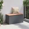 vidaXL Banc de jardin Anthracite 80 x 40 x 43 cm Acier