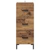 vidaXL Buffet Bois ancien 34,5 x 34 x 90 cm Bois d'ing&eacute;nierie