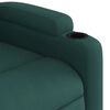 vidaXL Fauteuil inclinable Vert fonc&eacute; Tissu