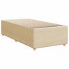 vidaXL Cadre de lit sans matelas cr&egrave;me 90x200 cm tissu