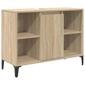 vidaXL Armoire d'&eacute;vier avec &eacute;tag&egrave;re Ch&ecirc;ne Sonoma 80 x 33 x 60 cm