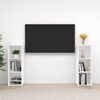 vidaXL Meubles TV 2 pcs Blanc 107x35x37 cm Bois d'ing&eacute;nierie