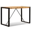 vidaXL Table &agrave; manger Bois de manguier brut 120 cm