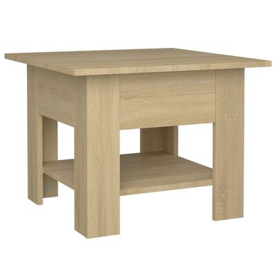 vidaXL Table basse chêne sonoma 55x55x42 cm bois d'ingénierie
