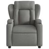vidaXL Fauteuil de massage inclinable gris foncé tissu