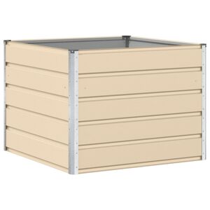 vidaXL Jardini&egrave;re Ivoire 100 x 100 x 75 cm Acier