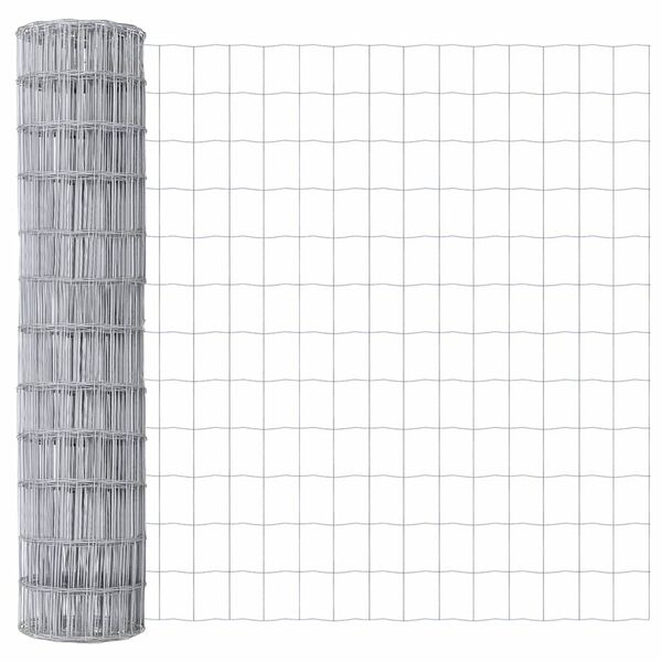 vidaXL Cl&ocirc;ture Euro 1 x 10 m Fer rev&ecirc;tu de PVC