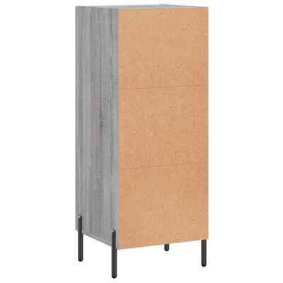 vidaXL Buffet Sonoma gris 34,5x34x90 cm Bois d'ingénierie