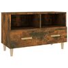 vidaXL Meuble TV Ch&ecirc;ne fum&eacute; 80x36x50 cm Bois d'ing&eacute;nierie