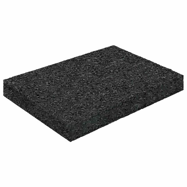 vidaXL Tapis de patio en granulat de caoutchouc Noir 6 x 9 x 1 cm
