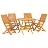 vidaXL Ensemble de salle &agrave; manger pour jardin 5 pc Marron