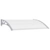 vidaXL Auvent de porte Gris 150 x 100 cm PC
