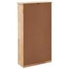 vidaXL Armoire à chaussures 55x20x104 cm Bois de noyer massif