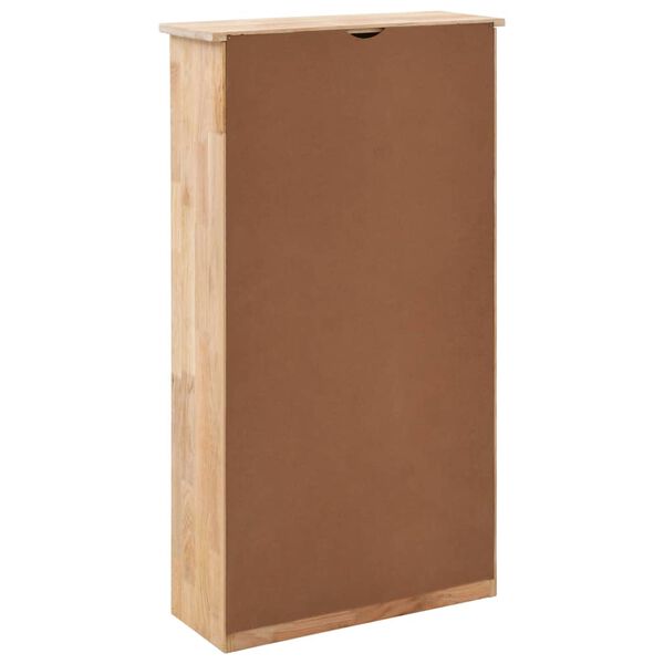 vidaXL Armoire à chaussures 55x20x104 cm Bois de noyer massif