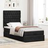 vidaXL Cadre de lit ottoman avec matelas noir 80x200 cm velours