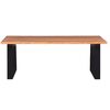 vidaXL Table basse Bois d'acacia massif 110x60x40 cm