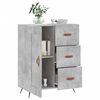 vidaXL Buffet gris b&eacute;ton 69,5x34x90 cm bois d'ing&eacute;nierie
