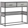 vidaXL Table console sonoma gris 90x35x80 cm bois d'ingénierie